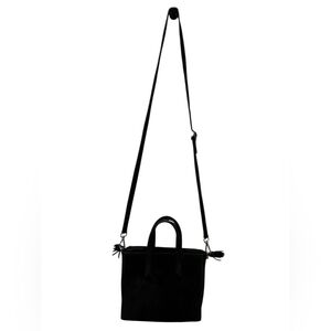 Teddy Blake Black Suede Crossbody Bag
